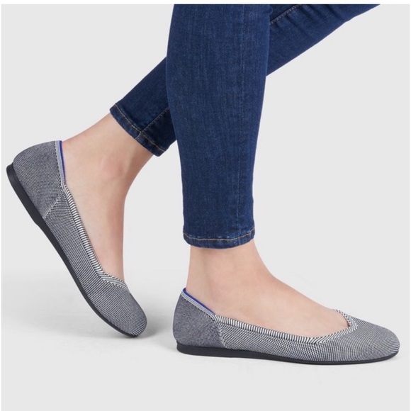 Rothy's Retired Grey Birdseye Cloud Round Toe Shoe Size 7 - Picture 16 of 16